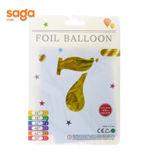 Надувные фольговые шарики, размер-32 золото.