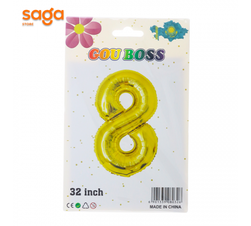 Надувные фольговые шарики, размер-32 золото.