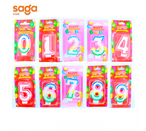 Свечи-цифры (0-9 простой) для торта 1/600