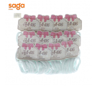 Резинки для волос БЕЛЫЙ  А-8-2 (пачка)