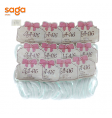 Резинки для волос БЕЛЫЙ  А-8-2 (пачка)