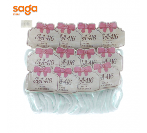 Резинки для волос БЕЛЫЙ  А-8-2 (пачка)