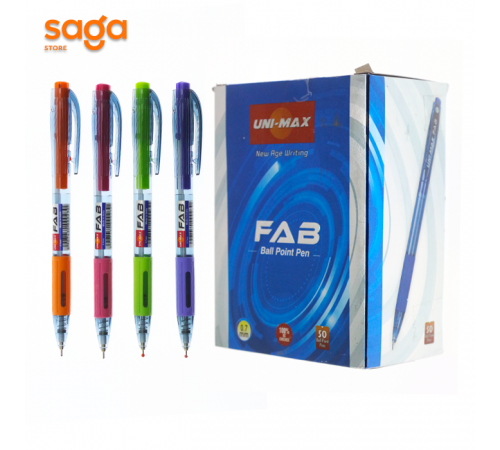 Ручка шариковая UNIMAX FAB синий 0.7mm 50шт