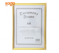 Рамка "стекло" настенная золото, формат-А4, 0375