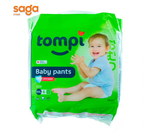 Трусики Tompi, размер-6, в упаковке-28шт.