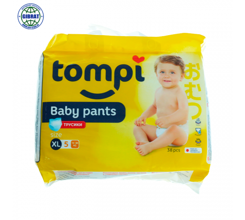 Трусики Tompi, размер-5, в упаковке-38шт.