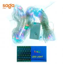 Гирлянда на елку Сетка, разноцветное свечение, длина-2х2 метра, С192.