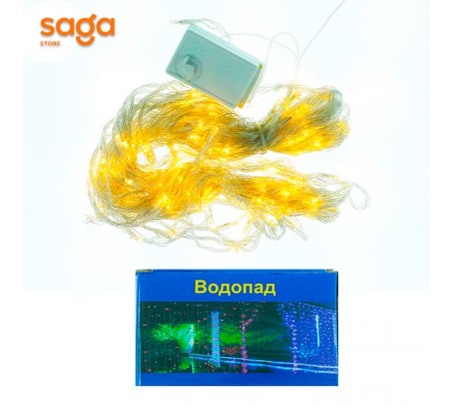 Гирлянда Водопад, теплый свет, 240 лампочек, длина-2х2 метра, В180.