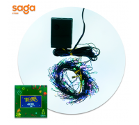 Гирлянда на елку, разноцветное свечение, 400 лампочек, длина-5 метров, F90.