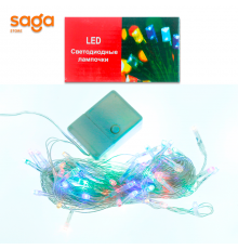 Гирлянда на елку, разноцветное свечение, длина-9 метров. 681. (12*5*7)