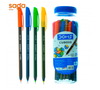 Ручка шариковая "Doms-Cuboid", 0.6мм, синий, в пачке-25шт.