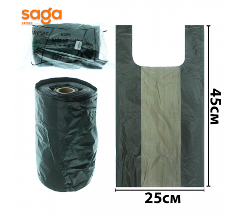 Пакет/Майка черный 3-нан 1000гр 1/24 Hais-go