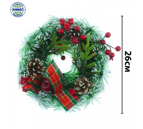 Венок Новый год 20см 5121.