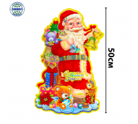 Новогодний плакат для декора Дед мороз 888-4