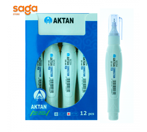 Корректирующий ручка/Штрих "Актан", 10мл, в блоке-12шт. 294.