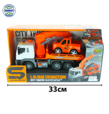 Машина музыкальный "Эвакуатор жёлтый" в коробке JS 106.