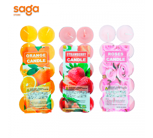 Романтические свечи, в упаковке-10шт. ORANGE 10х 9589.