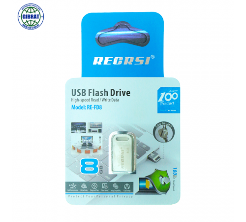 Флеш накопитель "RECRSI", 8гб.