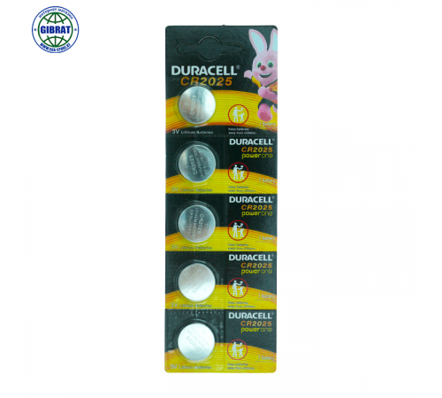 Батарейка "Duracell-2025" 3V, в упаковке-5шт.