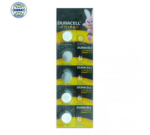 Батарейка "Duracell-1620" 3V, в упаковке-5шт.