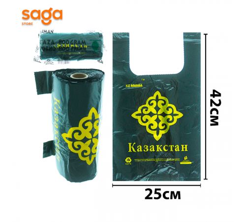 Пакет/Майка "Казахстан", 3-нан/250*420мм, 800гр, в мешке-40шт.
