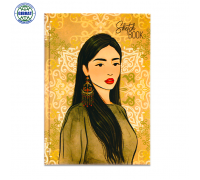 Скетчбук Қазақ қыздары, формат-А5, С_3663.