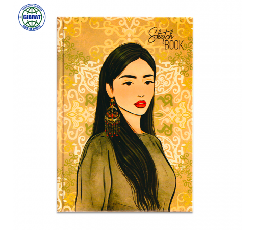 Скетчбук Қазақ қыздары, формат-А5, С_3663.