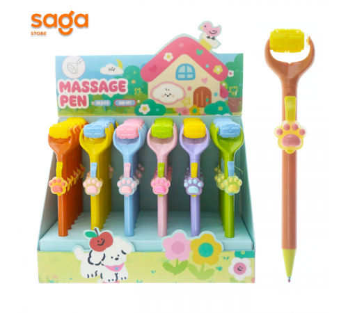 Ручка шариковая 4в1 Лапки 36/1296 XH-177.