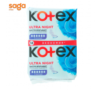 Прокладки ночные Kotex, в упаковке-14шт.