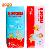 Подгузники HUGGIES, размер-4, в упаковке-50шт.