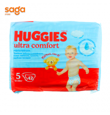 Подгузники HUGGIES, размер-5, в упаковке-42шт.