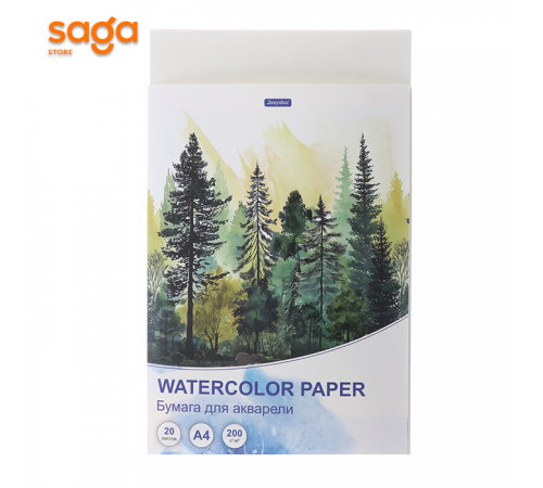 Бумага для акварели, формат-А4, 20л. Jooydoo