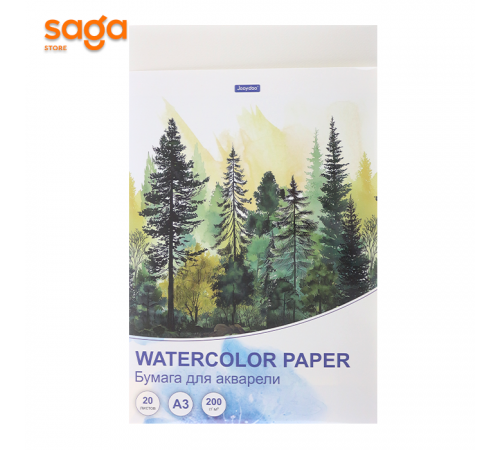 Бумага для акварели, формат-А3, 20л. Jooydoo