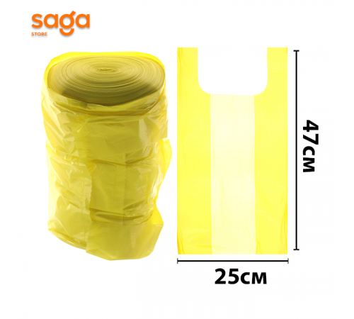 Пакет/Майка, 3 нан/250*470мм, в мешке-28 рулонов, 900гр.