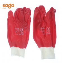 Перчатка рабочая 12х В06-360. EN388-3121X Резиновый красный цена за штук