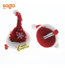 Невидимки-заколка (калпак ДЕД МОРОЗ)