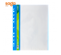 Файл L 100л (cиний) пластиковый, с вкладышами, 1/10/120