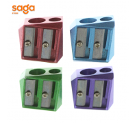 Точилка металлическая "Jooydoo", с двумя отверстиеми.  QD-3524.