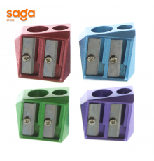 Точилка металлическая "Jooydoo", с двумя отверстиеми.  QD-3524.