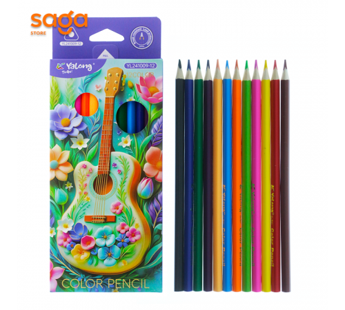 Карандаши цветные "Yalong ", 12 цветов, 241009