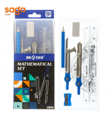 Циркуль-Готовальня "BRADEN", 9 предметов, BD-2309.