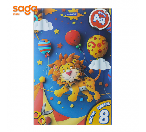 Картон флуоресцентный Jooydoo, формат-А4, QD-21062.