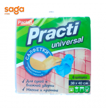 Тряпка Paclan, в наборе-4шт, 38х40см.