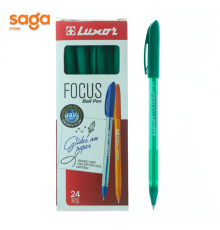 Ручка шариковая Luxor Focus, зеленый, 0,7мм. 16404.
