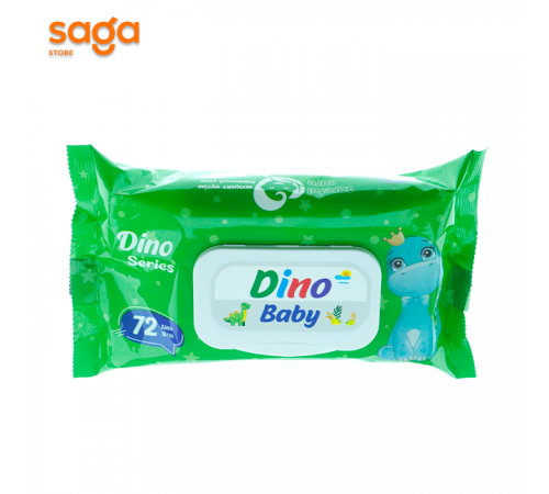 Салфетки влажные Dino 72шт.