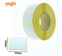 Термоэтикетки размер-20*30мм (Жёлтый) для термопринтера и весов в упаковке-20 лент.