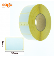 Термоэтикетки для термопринтера и весов, размер-20*30мм, в упаковке-20 лент.