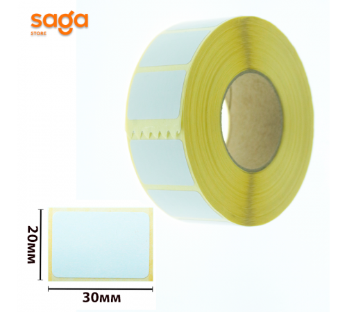 Термоэтикетки для термопринтера и весов, размер-20*30мм, в упаковке-20 лент.