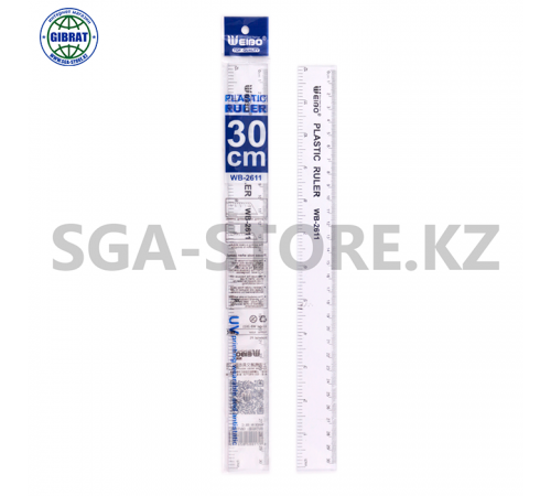 Линейка пластиковая 30см.