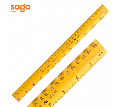 Линейка деревянная-30см. 2020-30